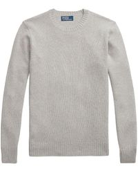 Polo Ralph Lauren - Crew-neck Fine-knit Cotton Jumper - Lyst
