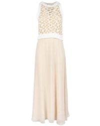 Peserico - Crochet-Knit Layered Maxi Dress - Lyst