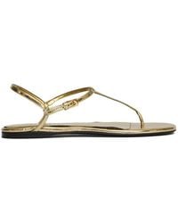 Paris Texas - Montecarlo Metallic Flat Sandals - Lyst