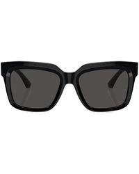 Burberry - Logo-plaque Square-frame Sunglasses - Lyst