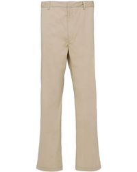 Prada - Mid-Rise Tapered Trousers - Lyst