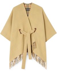 Burberry - Cape Tay En Laine - Lyst
