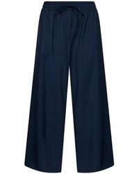 Weekend by Maxmara - Drawstring Wide-Leg Trousers - Lyst