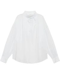 Maliparmi - Sparkle Bluse mit Schleifenkragen - Lyst