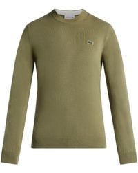 Lacoste - Pull En Coton À Patch Logo - Lyst
