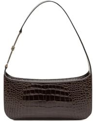 Tom Ford - Tumbled Printed Crocodile-Leather Arc Small Shoulder Bag - Lyst