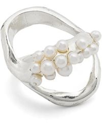 Beatriz Palacios - Double-Wave Cluster Ring - Lyst