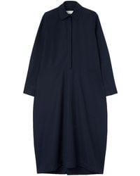 Jil Sander - Robe-chemise en coton biologique à manches longues - Lyst