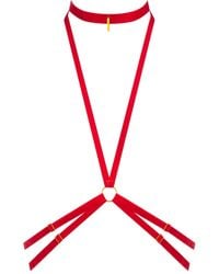 Maison Close - Harness Aus Samt - Lyst