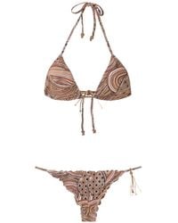 Amir Slama - Printed Triangle Bikini Set - Lyst