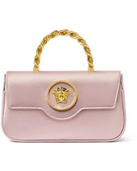 Versace - La Medusa Mini-Tasche Aus Satin - Lyst