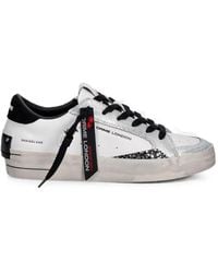 Crime London - Sk8 Deluxe Glitter-Detail Sneakers - Lyst