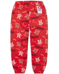 Supreme - X Mitchell & Ness Teams Logo-Print Track Pants - Lyst