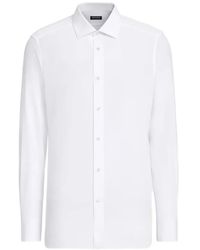 ZEGNA - Spread-Collar Shirt - Lyst