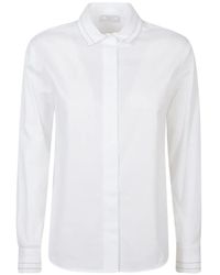 Peserico - Buttoned-Cuff Shirt - Lyst