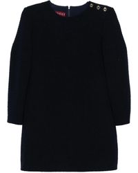 Gucci - Wool Mini Dress - Lyst