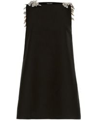Oscar de la Renta - Sequin-Embellished Open-Back Mini Dress - Lyst