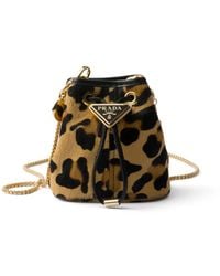 Prada - Mini-Tasche Mit Animal-Print - Lyst