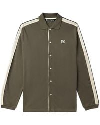 Palm Angels - Overhemd Met Geborduurd Monogram - Lyst