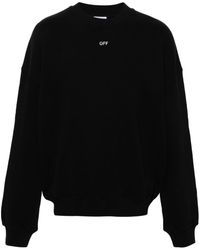 Off-White c/o Virgil Abloh - Sweater Met Logoprint Van Biologisch Katoen - Lyst
