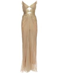 Maria Lucia Hohan - Plissé-Effect Cut-Out Dress - Lyst