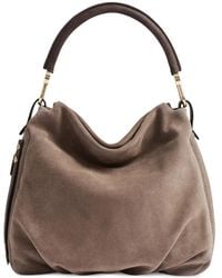 Borbonese - Petit Sac Porté Épaule Bice En Daim - Lyst