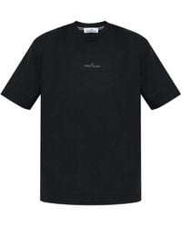Stone Island - Archive Logo Cotton T-Shirt - Lyst