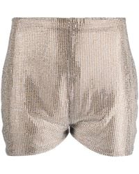 GIUSEPPE DI MORABITO - High-Waist-Shorts Mit Strass - Lyst