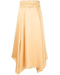 Lethicia Bronstein - Midi-Rok Met Elastische Tailleband - Lyst