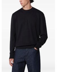 Parajumpers - Basic Braw Logo-Patch Crew-Neck Long-Sleeved T-Shirt - Lyst