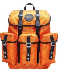 Gucci Off The Grid GG Rugzak Met Meerdere Vakken - Oranje