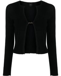 Pinko - Open-front Ribbed Cardigan - Lyst