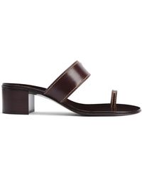 Giuseppe Zanotti - Stitching Leather Sandals - Lyst