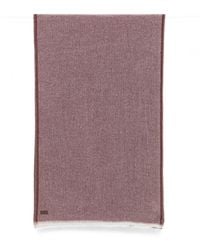 Canali - Herringbone-Weave Frayed Scarf - Lyst