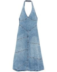 EB DENIM - Robe Mi-Longue Delphi À Dos Nu - Lyst