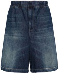 Valentino Garavani - Jeans-Shorts mit elastischem Bund - Lyst