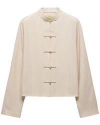 Shanghai Tang - Sequin-Embellished Frog-Fastening Jacket - Lyst