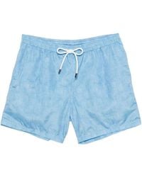 Barba Napoli - Short De Bain Fleuri À Lien De Resserrage - Lyst