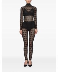Atu Body Couture - Mock-Neck Lace Jumpsuit - Lyst
