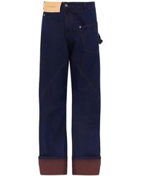 JW Anderson - Turn Up Twisted Workwear Jeans - Lyst