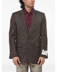 Off-White c/o Virgil Abloh - Wool-Twill Blazer With Flap Pockets - Lyst