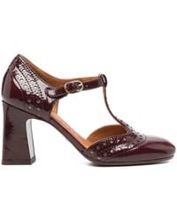Chie Mihara - Perforierte Mante Pumps mit T-Riemen 80mm - Lyst