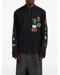 TAKAHIROMIYASHITA TheSoloist. - Pinstriped Patch-Detail Jacket - Lyst