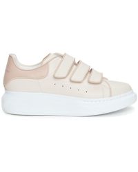 Alexander McQueen Sneakers Met Klittenband in het Wit | Lyst NL