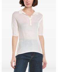 Eleventy - Knit Half-Sleeve Polo Shirt - Lyst