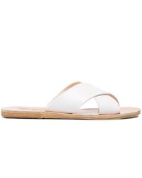 Ancient Greek Sandals - White Thais Leather Sandals - Lyst