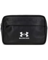 Balenciaga - X Under Armour Leren Toilettas Met Logoprint - Lyst