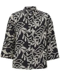 Elena Miro - Camicia Con Ricamo A Fiori - Lyst