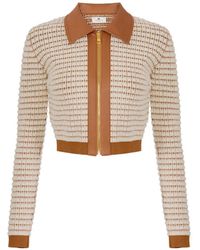 Elisabetta Franchi - Cardigan À Fermeture Zippée - Lyst