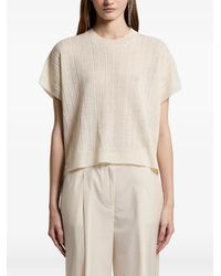 Peserico - Ribbed Short-Sleeve Knitwear - Lyst